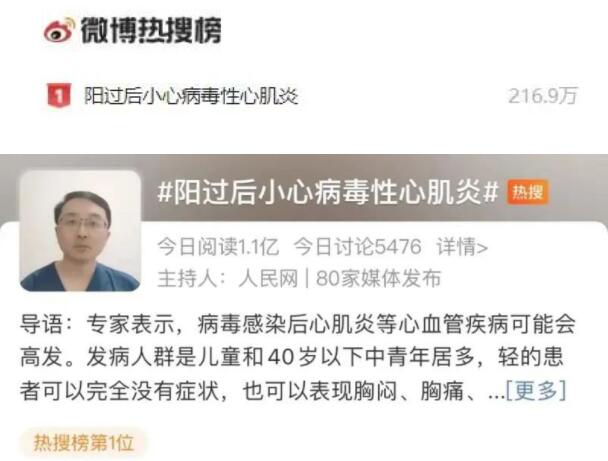 热搜第一！“阳过”后，千万要警惕这个疾病